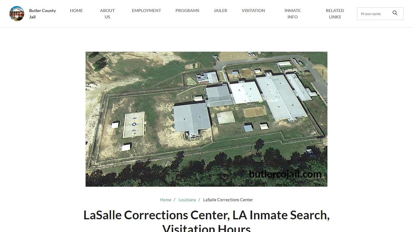 LaSalle Corrections Center, LA Inmate Search, Visitation Hours